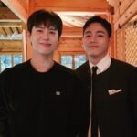 Gantengnya V BTS di Acara Private Dinner CELINE, Peluk Hangat Park Bo Gum